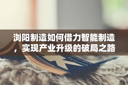 浏阳制造如何借力智能制造，实现产业升级的破局之路？