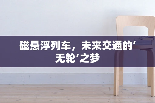 磁悬浮列车，未来交通的‘无轮’之梦