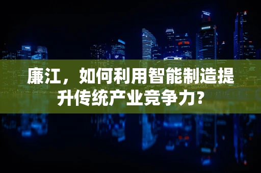 廉江，如何利用智能制造提升传统产业竞争力？