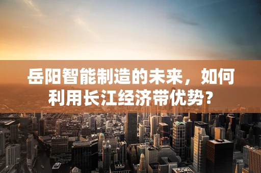 岳阳智能制造的未来，如何利用长江经济带优势？