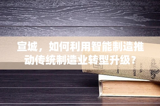 宣城，如何利用智能制造推动传统制造业转型升级？
