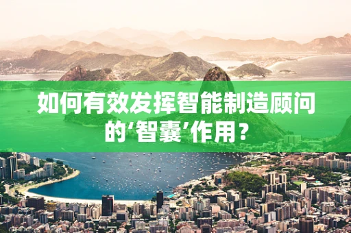 如何有效发挥智能制造顾问的‘智囊’作用？