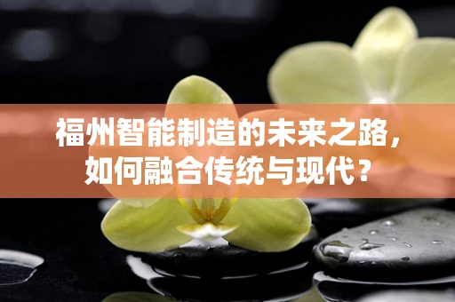 福州智能制造的未来之路，如何融合传统与现代？