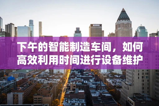 下午的智能制造车间，如何高效利用时间进行设备维护与优化？