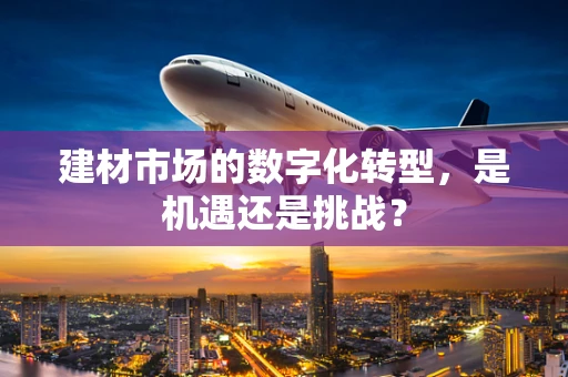 建材市场的数字化转型，是机遇还是挑战？