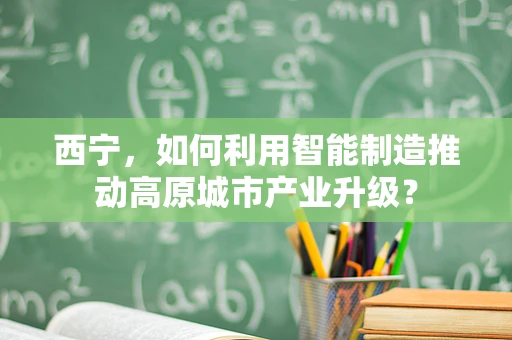 西宁，如何利用智能制造推动高原城市产业升级？