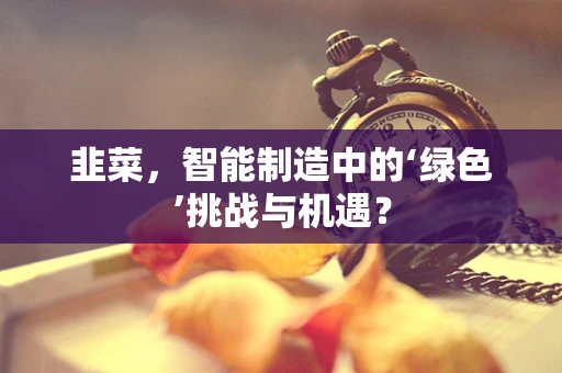韭菜，智能制造中的‘绿色’挑战与机遇？