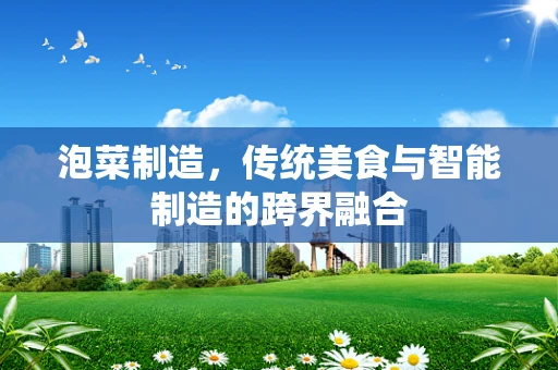 泡菜制造，传统美食与智能制造的跨界融合