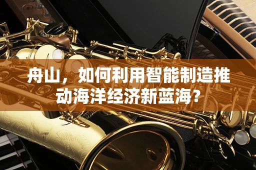 舟山，如何利用智能制造推动海洋经济新蓝海？