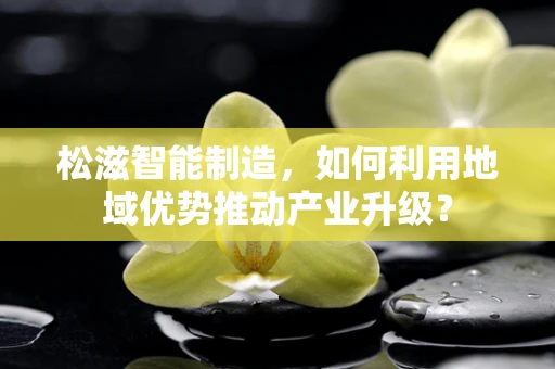 松滋智能制造，如何利用地域优势推动产业升级？
