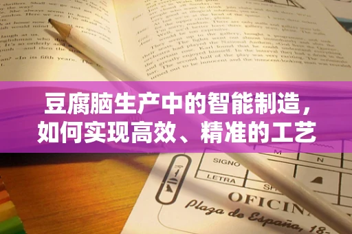 豆腐脑生产中的智能制造，如何实现高效、精准的工艺控制？
