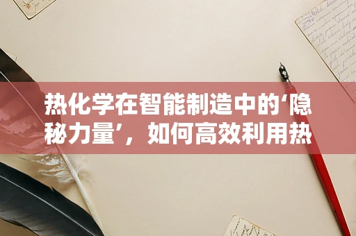 热化学在智能制造中的‘隐秘力量’，如何高效利用热量驱动智能制造新纪元？