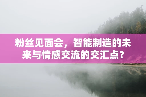 粉丝见面会，智能制造的未来与情感交流的交汇点？