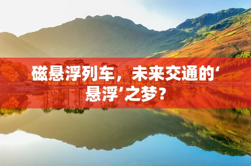 磁悬浮列车，未来交通的‘悬浮’之梦？