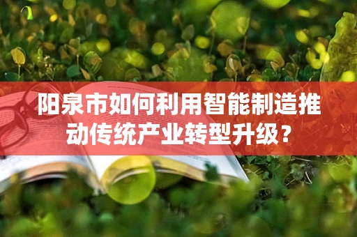 阳泉市如何利用智能制造推动传统产业转型升级？
