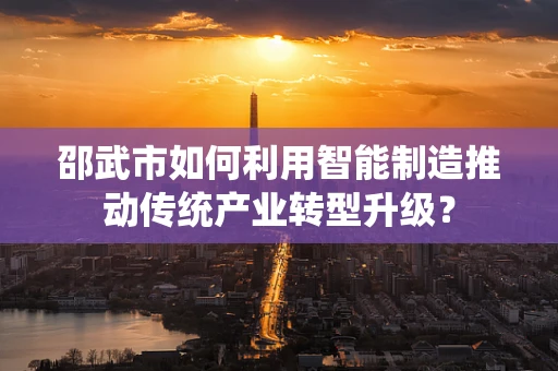 邵武市如何利用智能制造推动传统产业转型升级？