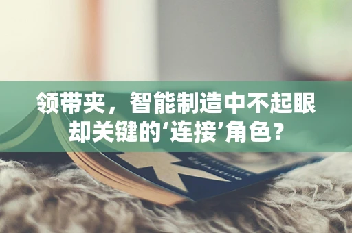领带夹，智能制造中不起眼却关键的‘连接’角色？