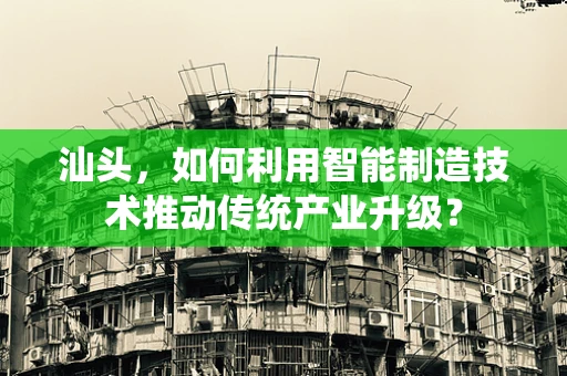 汕头，如何利用智能制造技术推动传统产业升级？