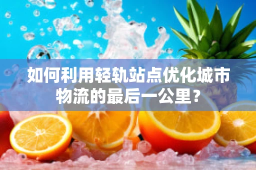如何利用轻轨站点优化城市物流的最后一公里？