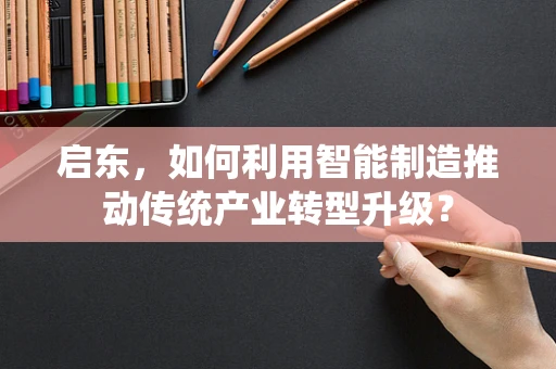 启东，如何利用智能制造推动传统产业转型升级？
