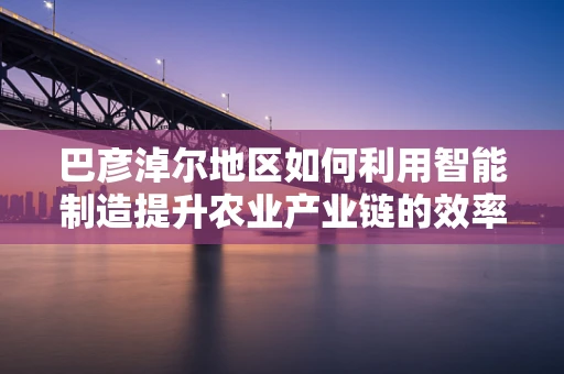 巴彦淖尔地区如何利用智能制造提升农业产业链的效率？