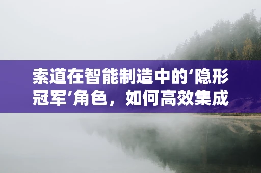 索道在智能制造中的‘隐形冠军’角色，如何高效集成与优化？