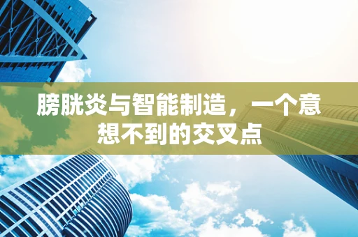 膀胱炎与智能制造，一个意想不到的交叉点