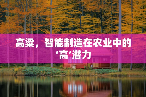 高粱，智能制造在农业中的‘高’潜力