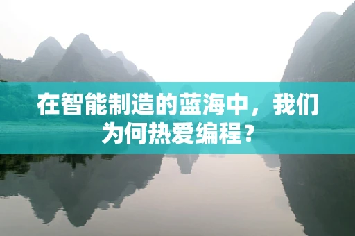 在智能制造的蓝海中，我们为何热爱编程？