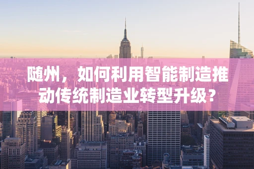 随州，如何利用智能制造推动传统制造业转型升级？