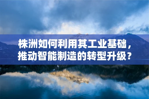 株洲如何利用其工业基础，推动智能制造的转型升级？