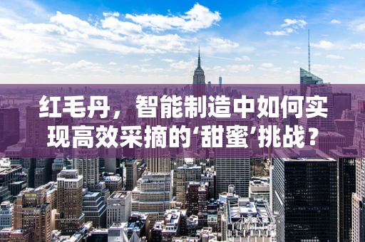 红毛丹，智能制造中如何实现高效采摘的‘甜蜜’挑战？