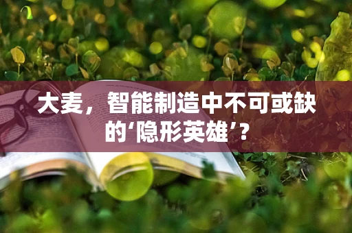 大麦，智能制造中不可或缺的‘隐形英雄’？