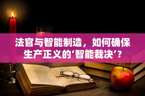 法官与智能制造，如何确保生产正义的‘智能裁决’？
