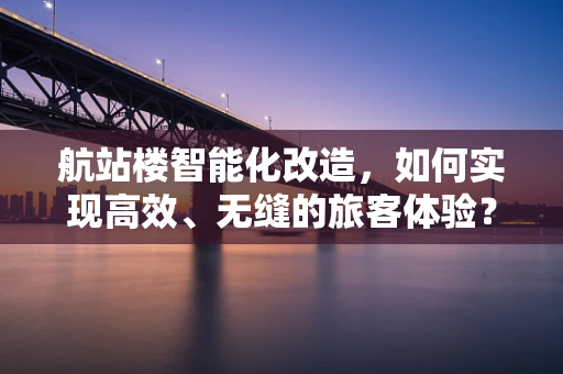 航站楼智能化改造，如何实现高效、无缝的旅客体验？