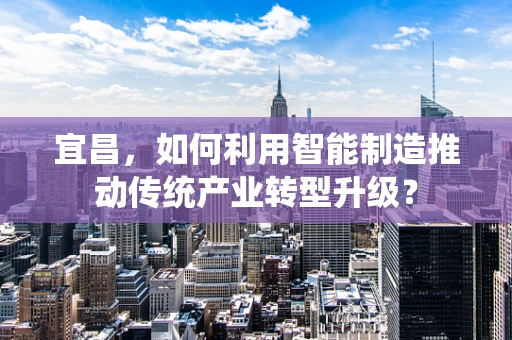 宜昌，如何利用智能制造推动传统产业转型升级？