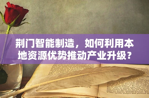 荆门智能制造，如何利用本地资源优势推动产业升级？
