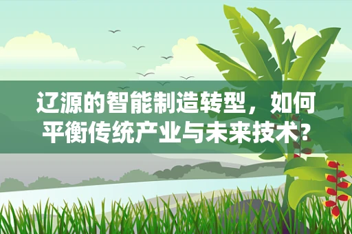 辽源的智能制造转型，如何平衡传统产业与未来技术？