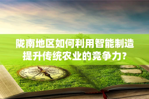 陇南地区如何利用智能制造提升传统农业的竞争力？