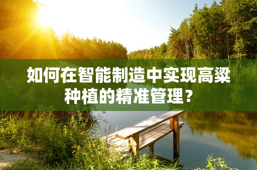 如何在智能制造中实现高粱种植的精准管理？