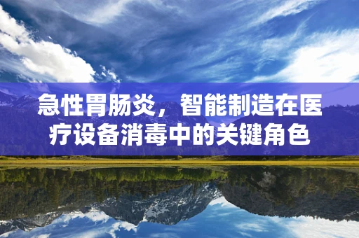 急性胃肠炎，智能制造在医疗设备消毒中的关键角色