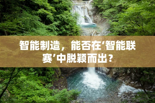 智能制造，能否在‘智能联赛’中脱颖而出？
