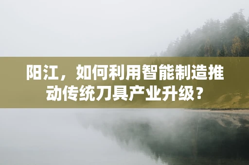 阳江，如何利用智能制造推动传统刀具产业升级？