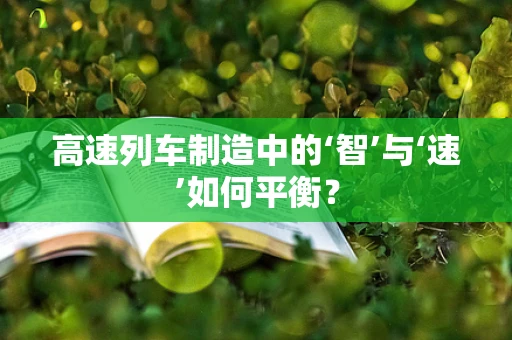 高速列车制造中的‘智’与‘速’如何平衡？