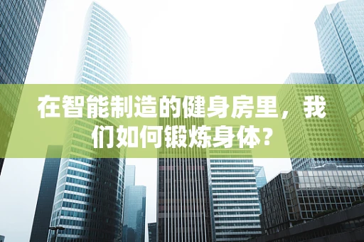 在智能制造的健身房里，我们如何锻炼身体？