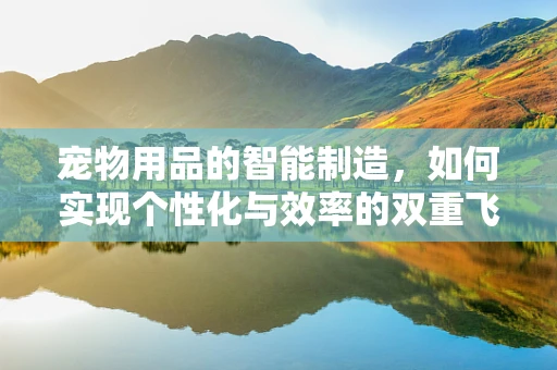 宠物用品的智能制造，如何实现个性化与效率的双重飞跃？