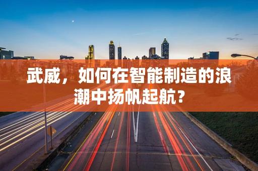 武威，如何在智能制造的浪潮中扬帆起航？