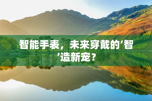 智能手表，未来穿戴的‘智’造新宠？