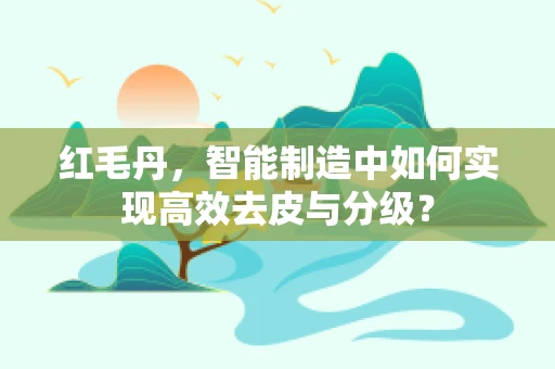 红毛丹，智能制造中如何实现高效去皮与分级？