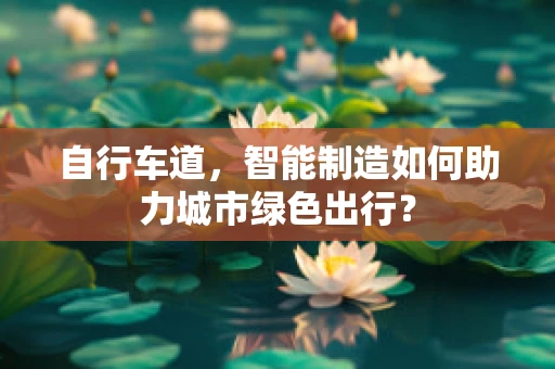 自行车道，智能制造如何助力城市绿色出行？